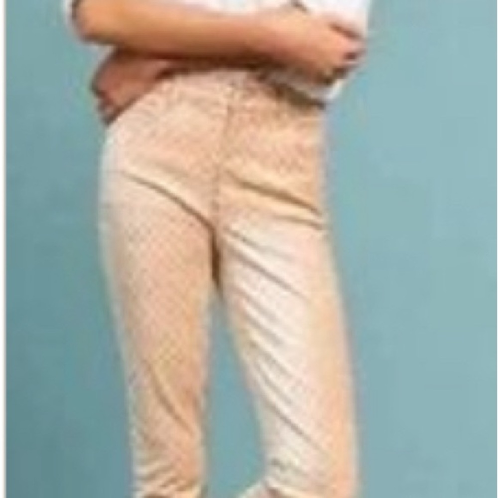Fun polka dot Pilcro skinny high rise pants